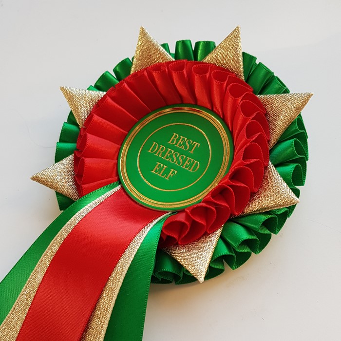 Accolade-Rosettes-F502-Rosette-Extra-Tails-7-Star-Points