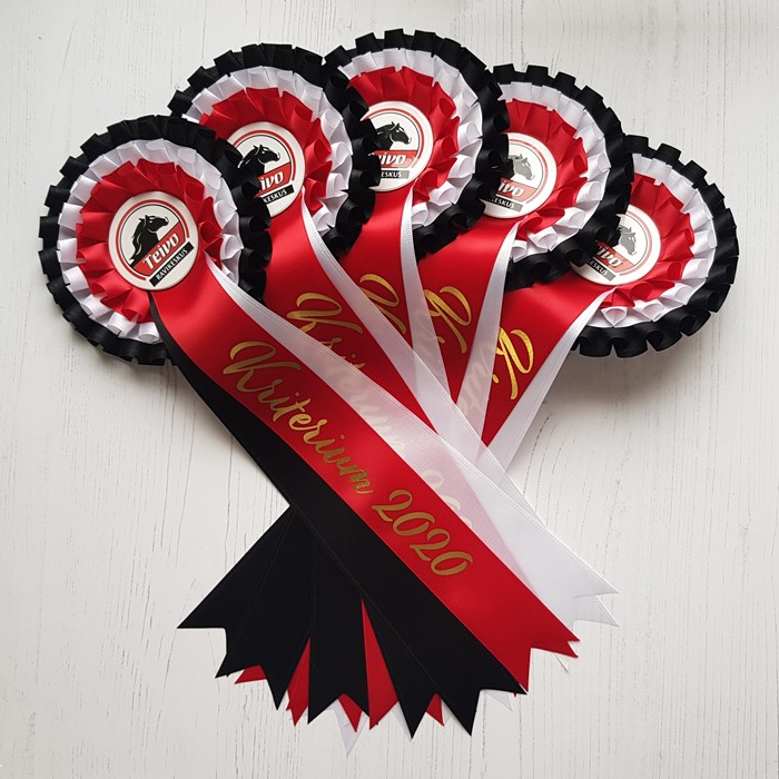 Accolade-Rosettes-P503-Rosettes-Long-Printed-Tails-Colour-Centres