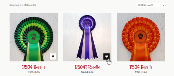 You can choose Favourites at product menu level and you can easily see which products you have already added.